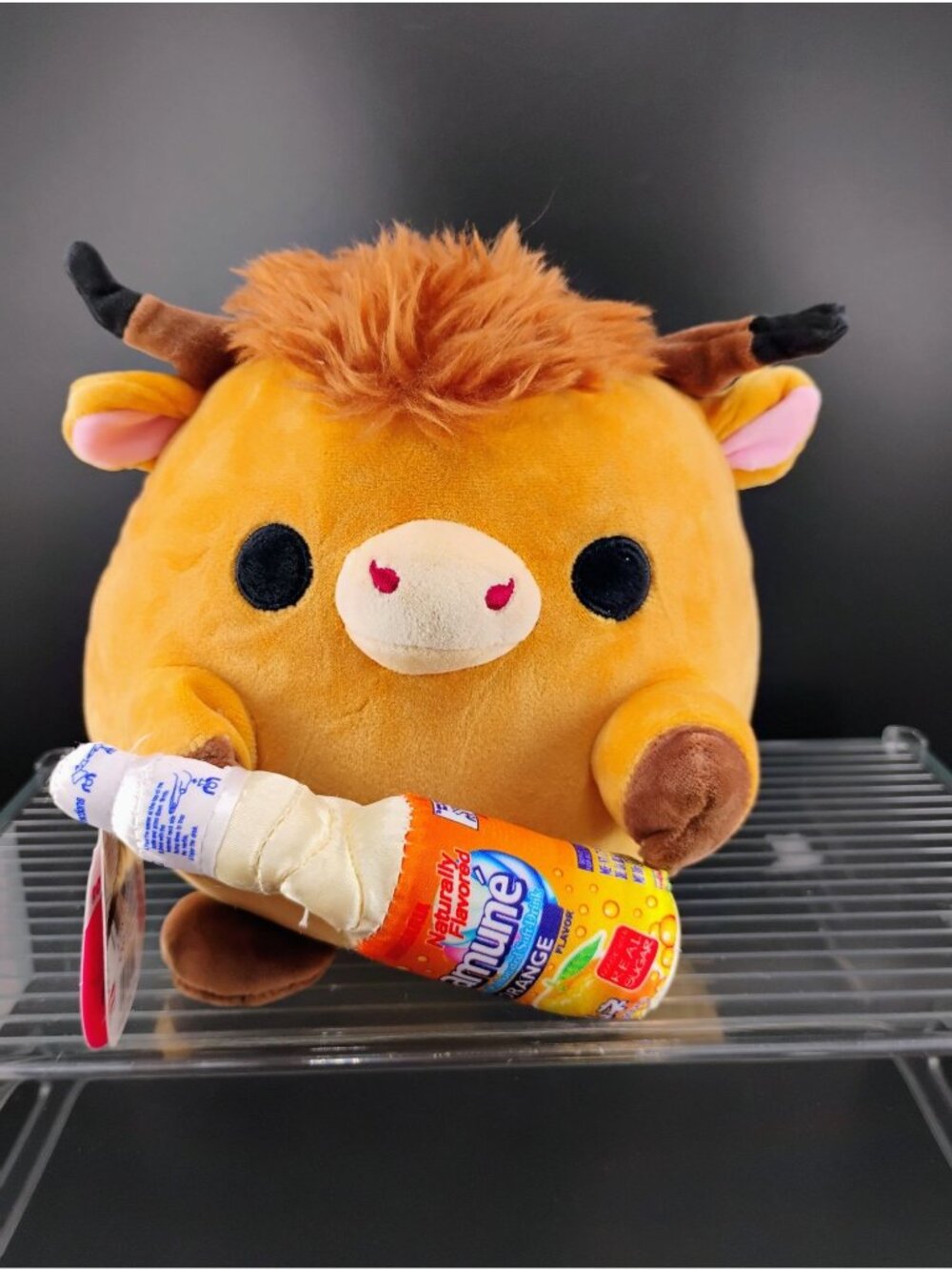 Zuru Snackables Robbie Plush Toy Cow With Bottle Cute Collectible Plush